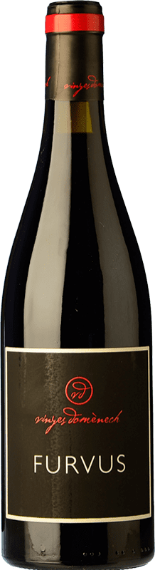 16,95 € Free Shipping | Red wine Domènech Furvus Crianza D.O. Montsant Catalonia Spain Merlot, Grenache Hairy Bottle 75 cl