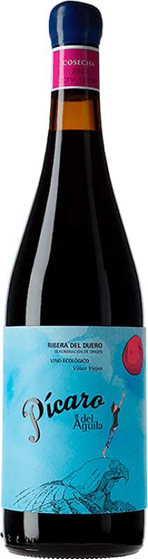 Envio grátis | Vinho tinto Dominio del Águila Pícaro del Águila Crianza D.O. Ribera del Duero Castela e Leão Espanha Tempranillo, Grenache, Bobal, Albillo 75 cl