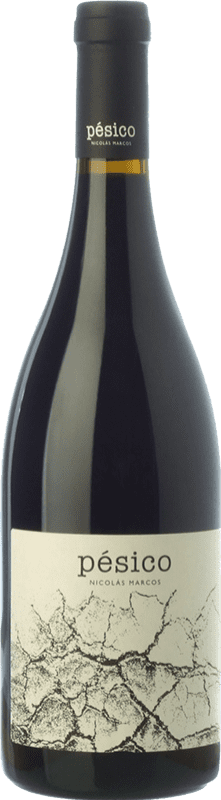 23,95 € | Red wine Dominio del Urogallo Pésico Aged Spain Mencía, Verdejo Black, Carrasquín, Albarín Black Bottle 75 cl