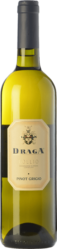 Бесплатная доставка | Белое вино Draga Pinot Grigio D.O.C. Collio Goriziano-Collio Фриули-Венеция-Джулия Италия Pinot Grey 75 cl