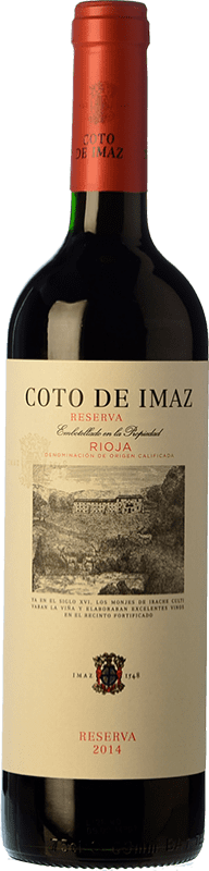 10,95 € 免费送货 | 红酒 Coto de Rioja Coto de Imaz 预订 D.O.Ca. Rioja 瓶子 Medium 50 cl