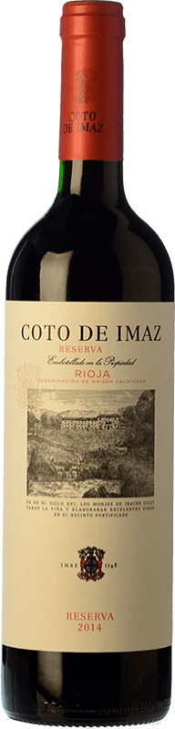10,95 € Free Shipping | Red wine Coto de Rioja Coto de Imaz Reserve D.O.Ca. Rioja Medium Bottle 50 cl