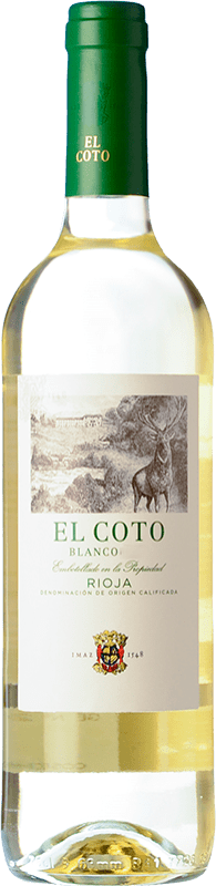 5,95 € | Vin blanc Coto de Rioja Jeune D.O.Ca. Rioja La Rioja Espagne Viura 75 cl