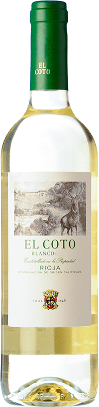 8,95 € Spedizione Gratuita | Vino bianco Coto de Rioja Giovane D.O.Ca. Rioja