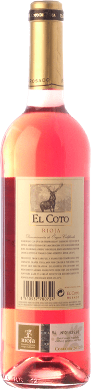 4,95 € Free Shipping | Rosé wine Coto de Rioja Joven D.O.Ca. Rioja The Rioja Spain Tempranillo, Grenache Bottle 75 cl