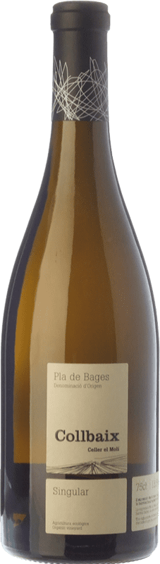 Free Shipping | White wine El Molí Collbaix Singular Blanc D.O. Pla de Bages Catalonia Spain Macabeo, Picapoll Organic 75 cl