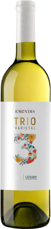 Envio grátis | Vinho Branco Emendis Trío D.O. Penedès Catalunha Espanha Macabeo, Chardonnay, Moscatel 75 cl