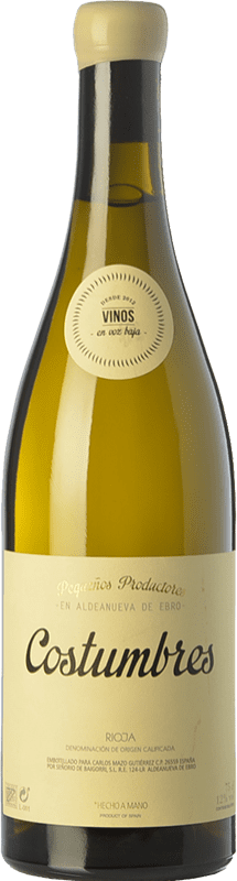 18,95 € | White wine En Voz Baja Costumbres Crianza D.O.Ca. Rioja The Rioja Spain Viura Bottle 75 cl
