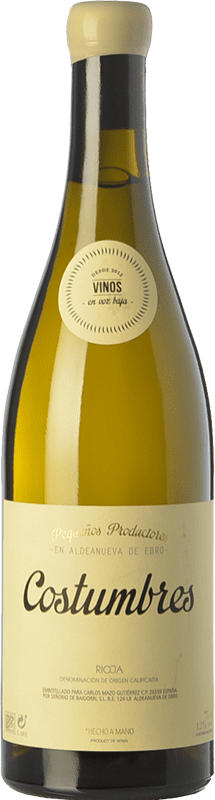 Free Shipping | White Wine En Voz Baja Costumbres Crianza — Aged D.O.Ca. Rioja The Rioja Spain Viura 75 cl