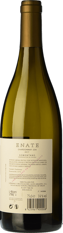 9,95 € Free Shipping | White wine Enate 234 D.O. Somontano Aragon Spain Chardonnay Bottle 75 cl
