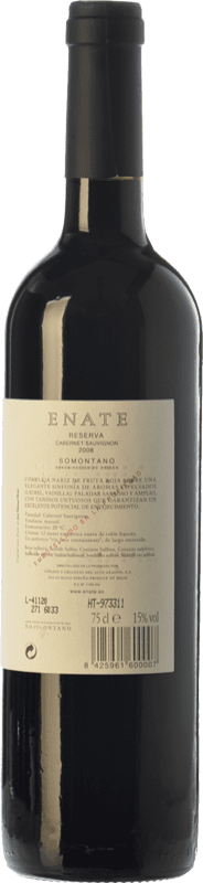 16,95 € Envío gratis | Vino tinto Enate Reserva D.O. Somontano Aragón España Cabernet Sauvignon Botella 75 cl