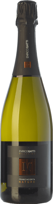 Free Shipping | White Sparkling Wine Enrico Gatti Brut Nature D.O.C.G. Franciacorta Lombardia Italy Pinot Noir, Chardonnay 75 cl