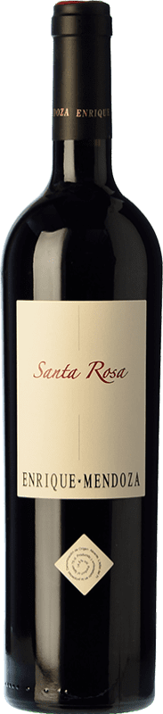 22,95 € | Red wine Enrique Mendoza Santa Rosa Reserva D.O. Alicante Valencian Community Spain Merlot, Syrah, Cabernet Sauvignon Bottle 75 cl