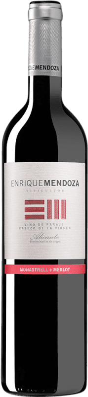 18,95 € Envío gratis | Vino Tinto Enrique Mendoza Merlot Monastrell D.O. Alicante