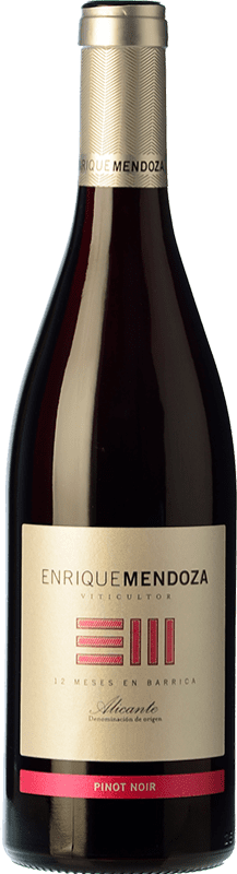 12,95 € Free Shipping | Red wine Enrique Mendoza Crianza D.O. Alicante Valencian Community Spain Pinot Black Bottle 75 cl