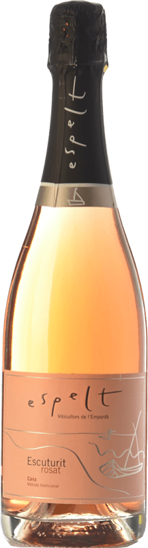 9,95 € Envío gratis | Espumoso rosado Espelt Escuturit Rose Brut Reserva D.O. Cava