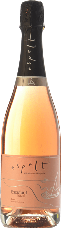 10,95 € Free Shipping | Rosé sparkling Espelt Escuturit Rose Brut Reserva D.O. Cava Catalonia Spain Monastrell Bottle 75 cl