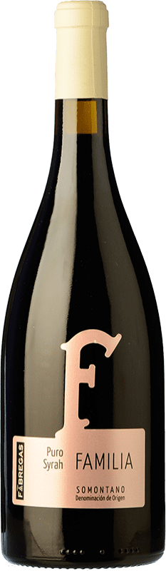 12,95 € | Red wine Fábregas Puro Joven D.O. Somontano Aragon Spain Syrah Bottle 75 cl