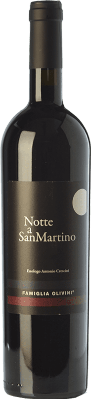 27,95 € | Red wine Olivini Notte a San Martino I.G.T. Benaco Bresciano Lombardia Italy Merlot Bottle 75 cl