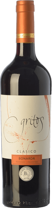 17,95 € Free Shipping | Red wine Otero Ramos Gritos Clásico Joven I.G. Mendoza Mendoza Argentina Bonarda Bottle 75 cl