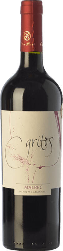 13,95 € Free Shipping | Red wine Otero Ramos Gritos Clásico Joven I.G. Mendoza Mendoza Argentina Malbec Bottle 75 cl