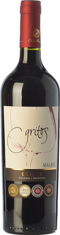 Envio grátis | Vinho Tinto Otero Ramos Gritos Estate Wine — Vinho de Quinta Jovem I.G. Mendoza Mendoza Argentina Malbec 75 cl