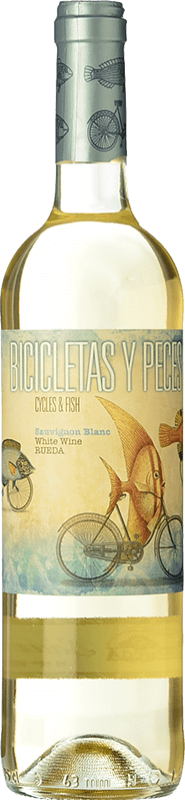 10,95 € | Vinho branco Family Owned Bicicletas y Peces D.O. Rueda Castela e Leão Espanha Sauvignon Branca 75 cl