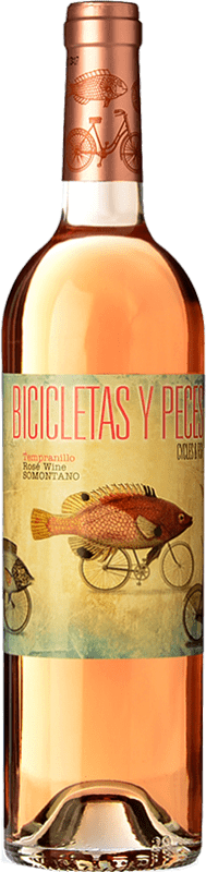 10,95 € | Rosé wine Family Owned Bicicletas y Peces Pálido D.O. Somontano Aragon Spain Tempranillo Bottle 75 cl