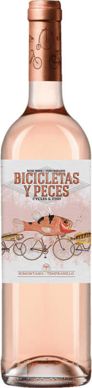 Бесплатная доставка | Розовое вино Family Owned Bicicletas y Peces Pálido D.O. Somontano Арагон Испания Tempranillo — Темпранильо 75 cl