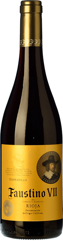 4,95 € | Red wine Faustino VII Young D.O.Ca. Rioja The Rioja Spain Tempranillo, Mazuelo 75 cl