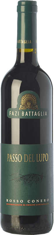 Бесплатная доставка | Красное вино Fazi Battaglia Passo del Lupo D.O.C. Rosso Conero Marche Италия Sangiovese — Санджовезе, Montepulciano — Монтепульчано 75 cl