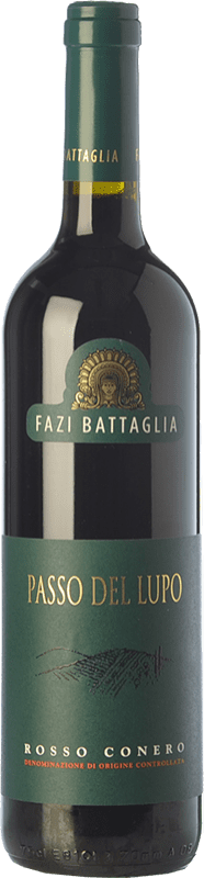 12,95 € Spedizione Gratuita | Vino rosso Fazi Battaglia Passo del Lupo D.O.C. Rosso Conero