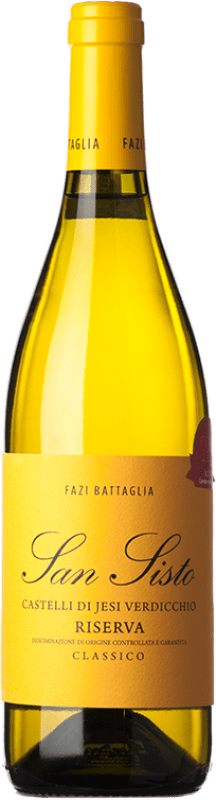 23,95 € | Vinho branco Fazi Battaglia San Sisto Reserva D.O.C.G. Castelli di Jesi Verdicchio Riserva Marche Itália Verdicchio 75 cl