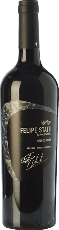 48,95 € | Red wine Felipe Staiti Vertigo Blend Reserva I.G. Valle de Uco Uco Valley Argentina Syrah, Malbec Bottle 75 cl