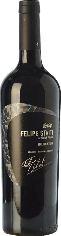 43,95 € | Red wine Felipe Staiti Vertigo Blend Reserve I.G. Valle de Uco Uco Valley Argentina Syrah, Malbec 75 cl