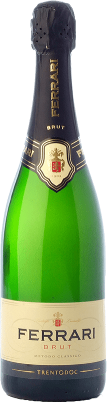 26,95 € | 白スパークリングワイン Ferrari Brut 予約 D.O.C. Trento トレンティーノ イタリア Chardonnay, Pinot White 75 cl