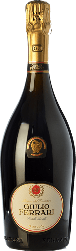 142,95 € Envio grátis | Espumante branco Ferrari Giulio Extra Brut Reserva D.O.C. Trento