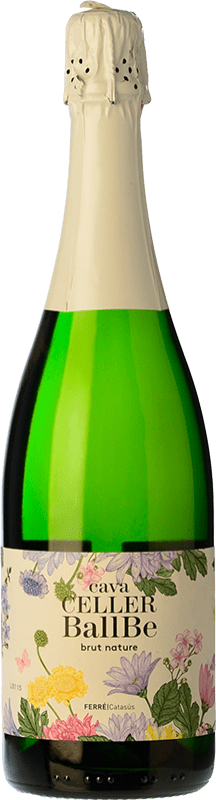 12,95 € Бесплатная доставка | Белое игристое Ferré i Catasús Celler Ballbé Природа Брута Молодой D.O. Cava