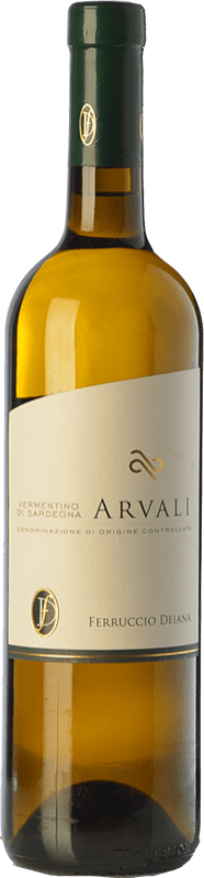 12,95 € Spedizione Gratuita | Vino bianco Ferruccio Deiana Arvali D.O.C. Vermentino di Sardegna