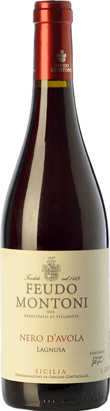 18,95 € Free Shipping | Red wine Feudo Montoni Lagnusa I.G.T. Terre Siciliane Sicily Italy Nero d'Avola Bottle 75 cl