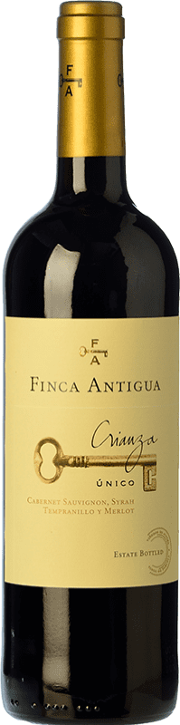 8,95 € | 红葡萄酒 Finca Antigua Único Crianza — 陈酿 D.O. La Mancha 卡斯蒂利亚 - 拉曼恰 西班牙 Tempranillo — 丹魄, Merlot — 梅洛, Syrah — 西拉, Cabernet Sauvignon — 赤霞珠 75 cl