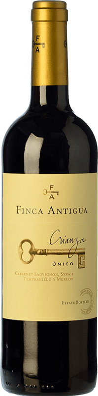 9,95 € | Red wine Finca Antigua Único Aged D.O. La Mancha Castilla la Mancha Spain Tempranillo, Merlot, Syrah, Cabernet Sauvignon 75 cl