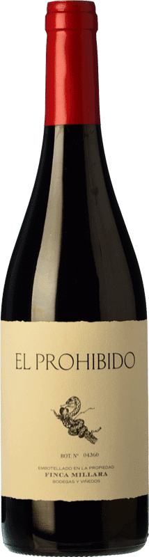 16,95 € | Red wine Míllara El Prohibido Joven Spain Mencía, Sousón Bottle 75 cl