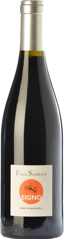 21,95 € | Red wine Finca Sandoval Signo Bobal Crianza D.O. Manchuela Castilla la Mancha Spain Syrah, Bobal Bottle 75 cl