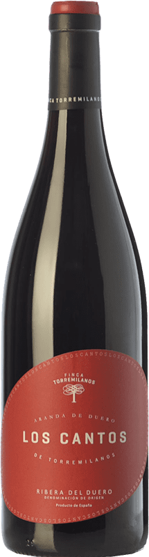 16,95 € | Red wine Finca Torremilanos Los Cantos Aged D.O. Ribera del Duero Castilla y León Spain Tempranillo, Merlot 75 cl
