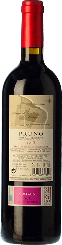 24,95 € | Red wine Finca Villacreces Pruno Crianza D.O. Ribera del Duero Castilla y León Spain Tempranillo, Cabernet Sauvignon Magnum Bottle 1,5 L