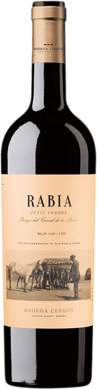 Free Shipping | Red wine Cerrón Rabia D.O. Jumilla Region of Murcia Spain Petit Verdot 75 cl