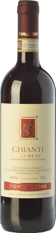 8,95 € Free Shipping | Red wine Fontaleoni Colli Senesi D.O.C.G. Chianti Tuscany Italy Sangiovese Bottle 75 cl