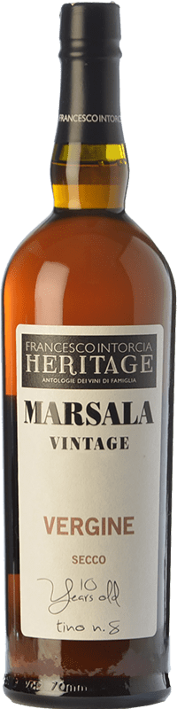 Envio grátis | Vinho Generoso Fortificado Intorcia Heritage Vergine D.O.C. Marsala Sicília Itália Grillo 75 cl