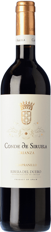 19,95 € 免费送货 | 红酒 Frutos Villar Conde Siruela 岁 D.O. Ribera del Duero